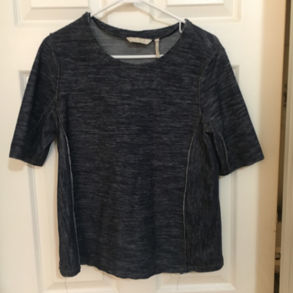Anthro "denim" tee