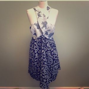 ✨🌙EUC Free People Gypsy Cross Bandana Dress