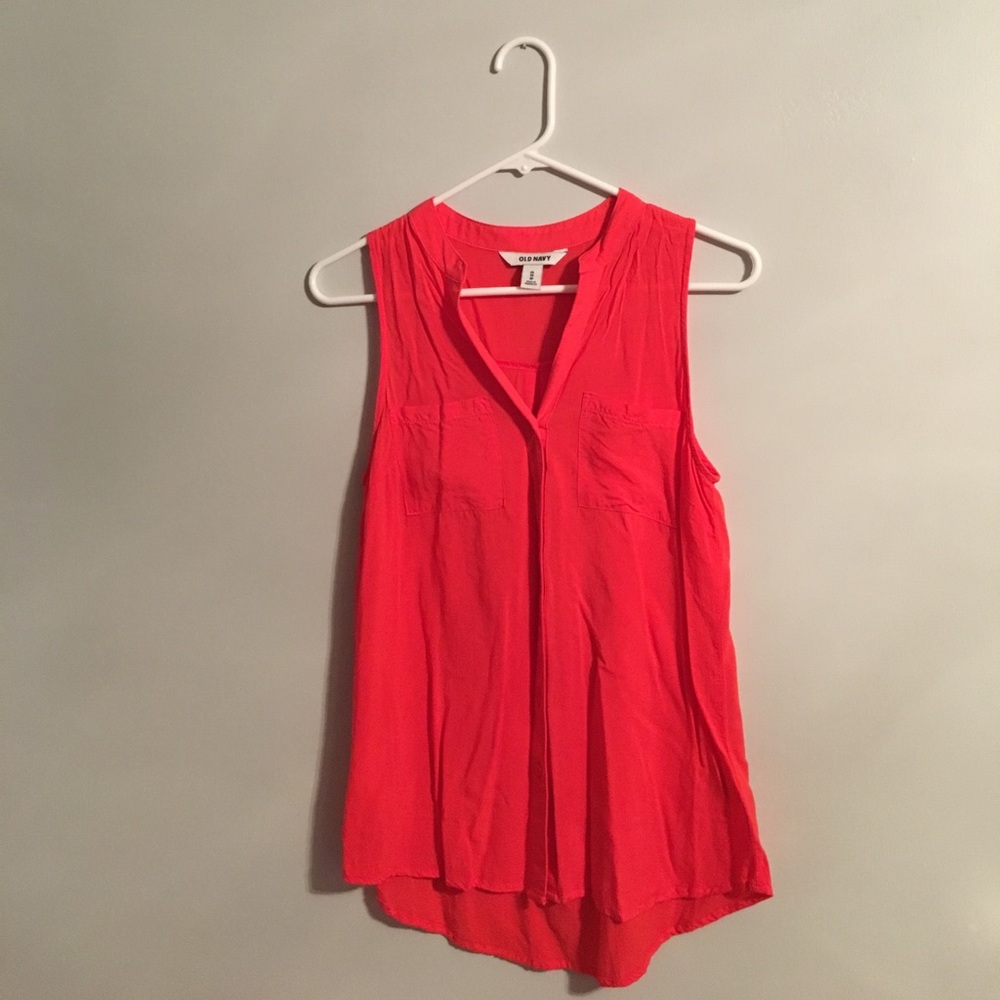 Bright Orange Long Tank