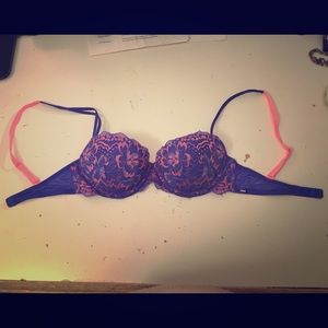 Blue and Pink Victoria Secret PINK bra