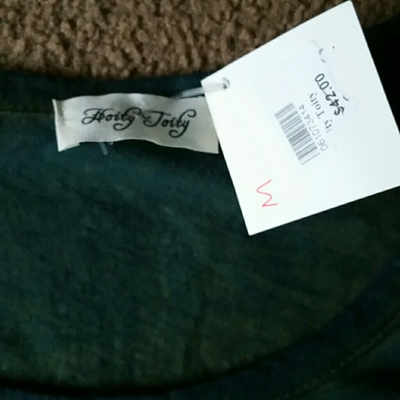 Hoity Toity women's size M long tunic shirt NWT - Picture 3 of 4