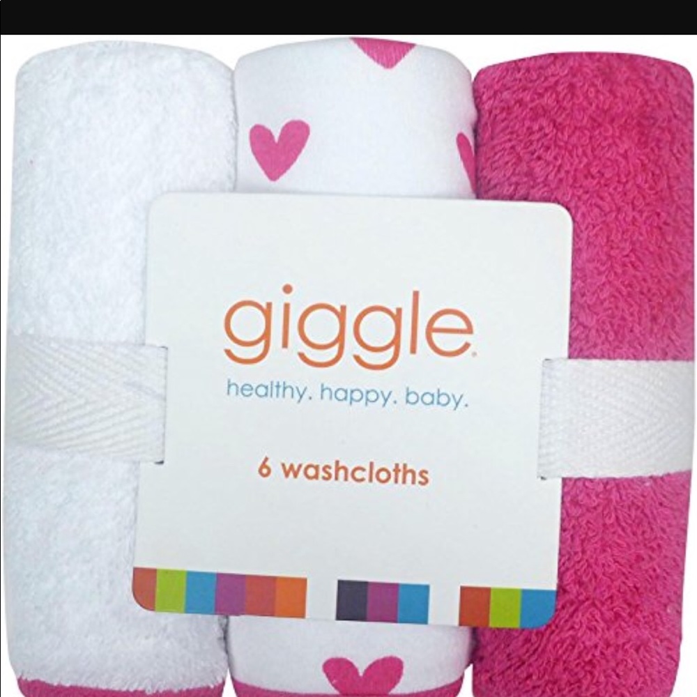 Baby giggle wash cloths NWT