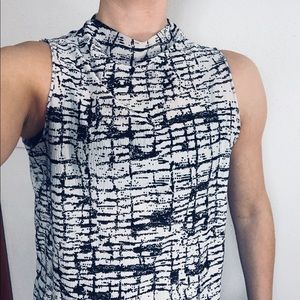 Topshop sleeveless high neck blouse