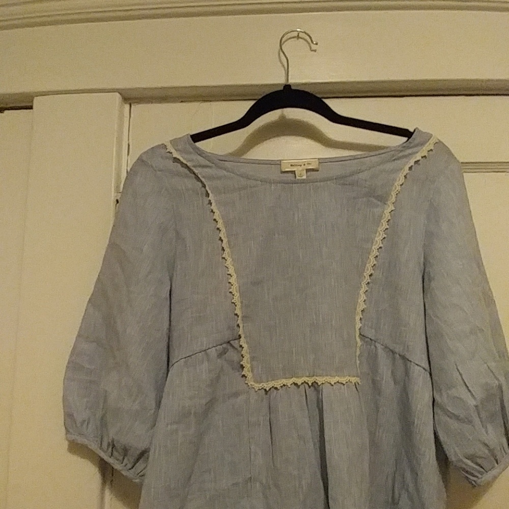 Pastel Blue Blouse