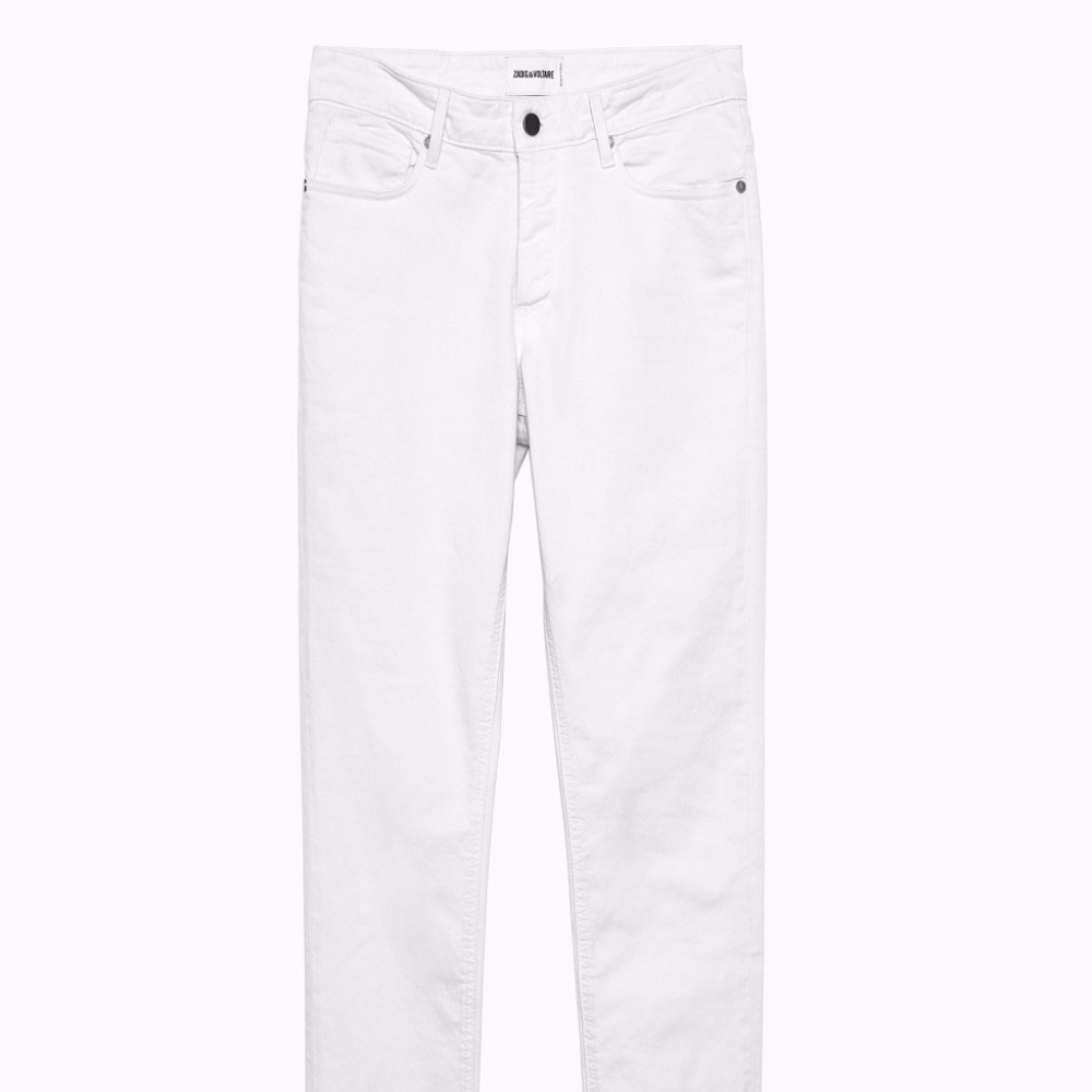 ZADIG & VOLTAIRE PLATINE COLORED MEN’S JEANS - Picture 3 of 5