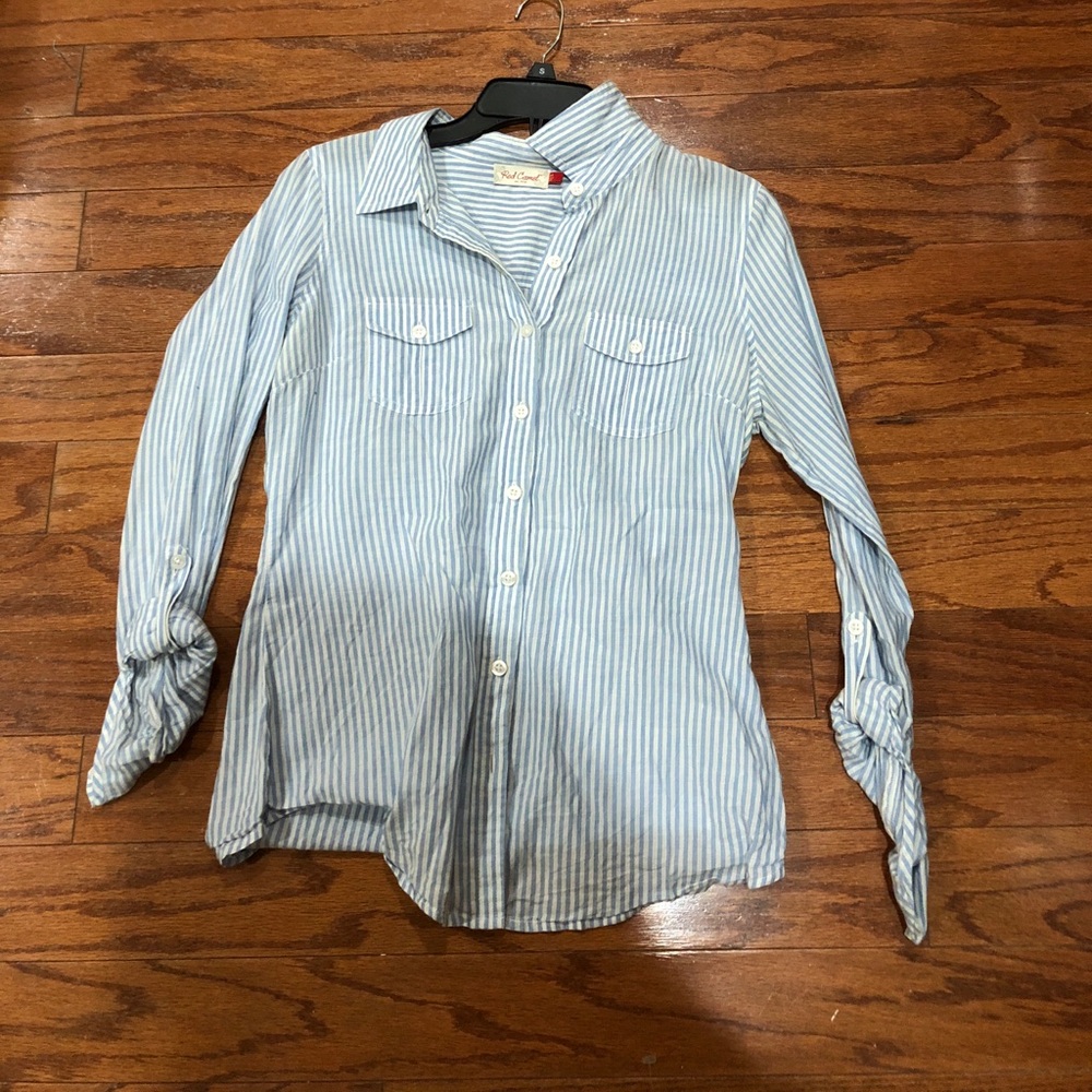Stripped button up shirt