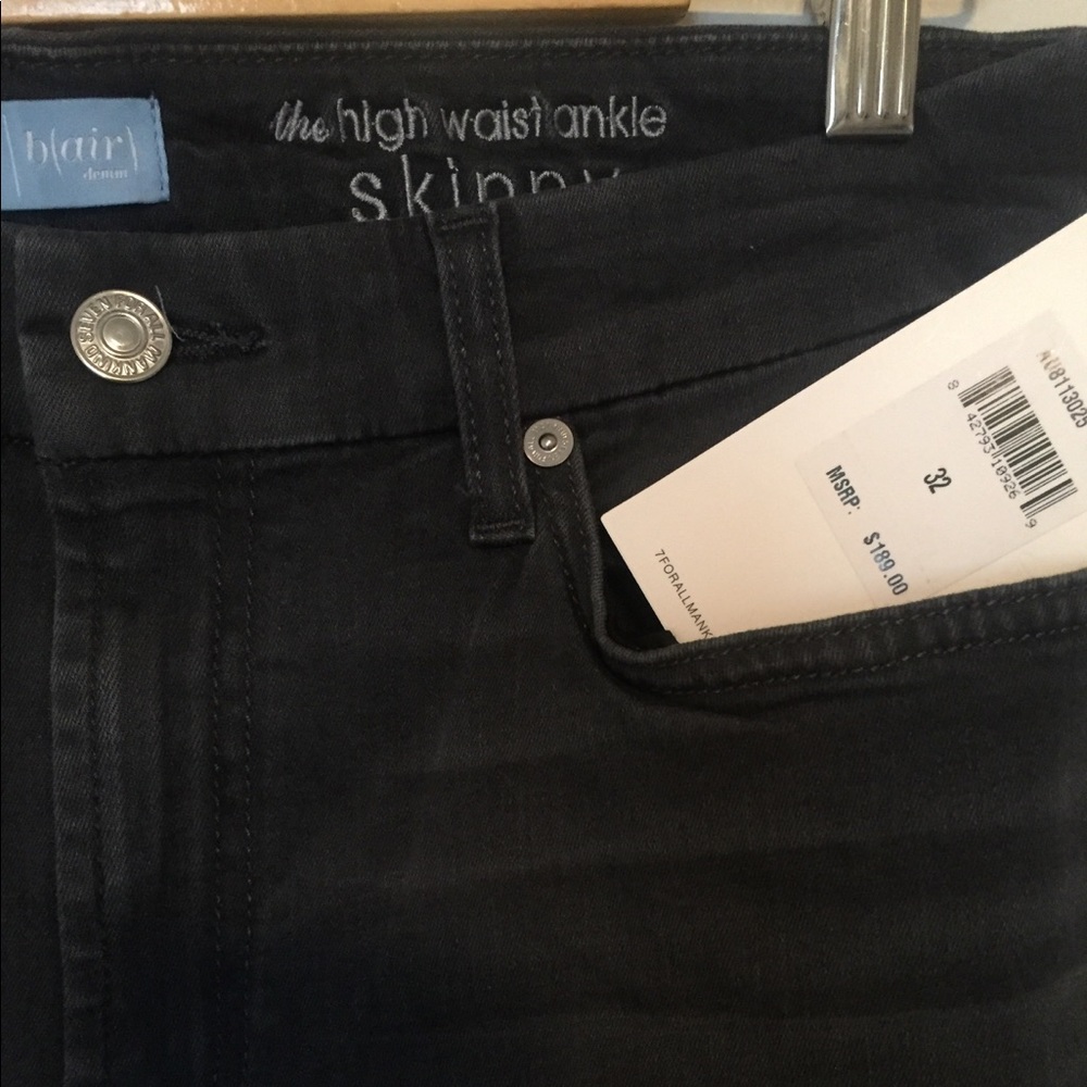 7 for all mankind (B) air Ankle skinny jeans
