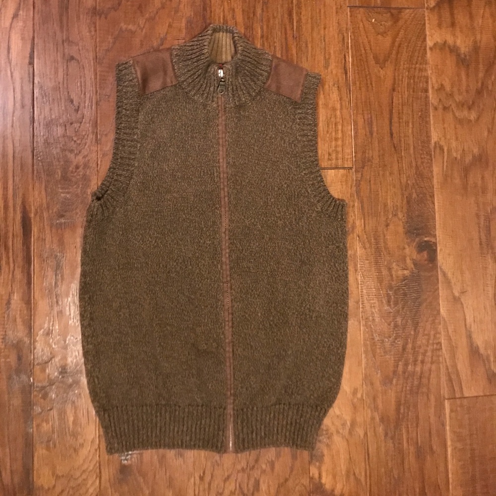 Boys sweater vest brown chocolate size 8/10