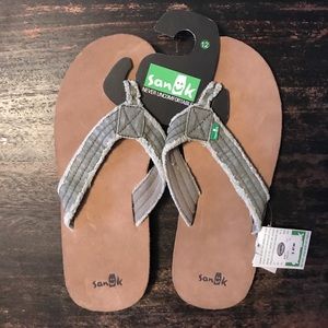 Men’s Sanuk Fraid Not Olive flip flop