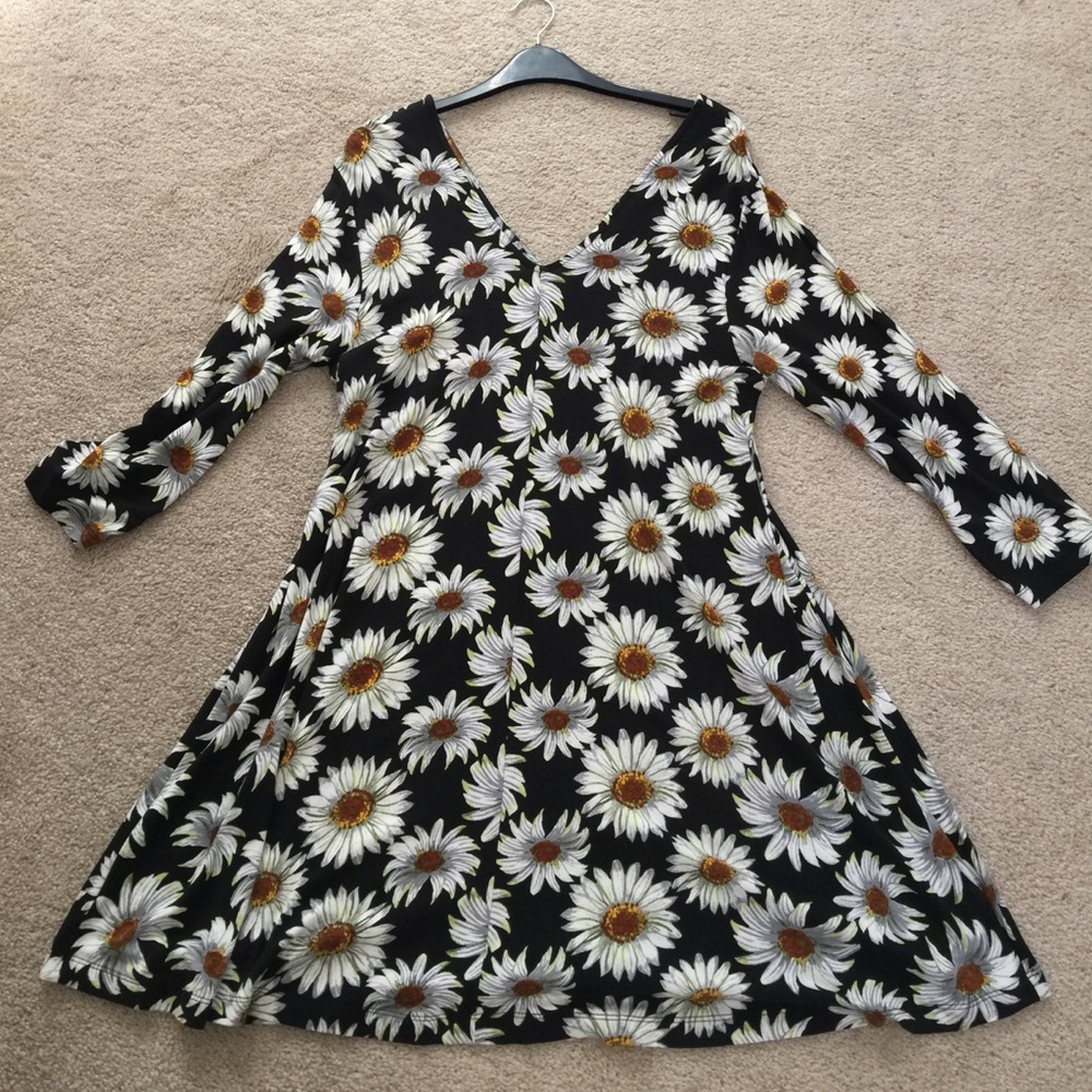 Daisy Dress by ASOS black, yellow, white