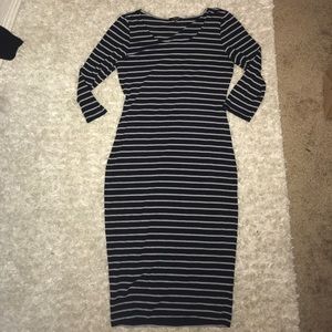 Knee length body con dress