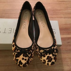 Sole Society Leopard Flats, 9