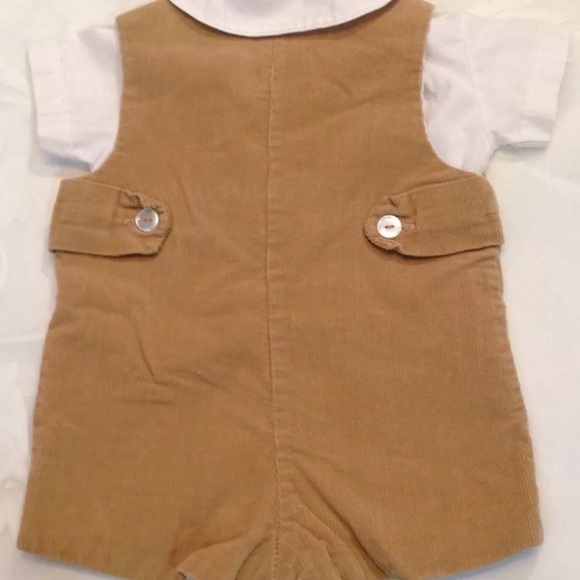 🎉HP🎉Vintage Samara Caramel Corduroy Romper 12 m - Picture 2 of 4