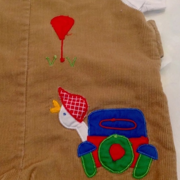 🎉HP🎉Vintage Samara Caramel Corduroy Romper 12 m - Picture 3 of 4