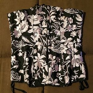 Frederick of Hollywood black and pink corset