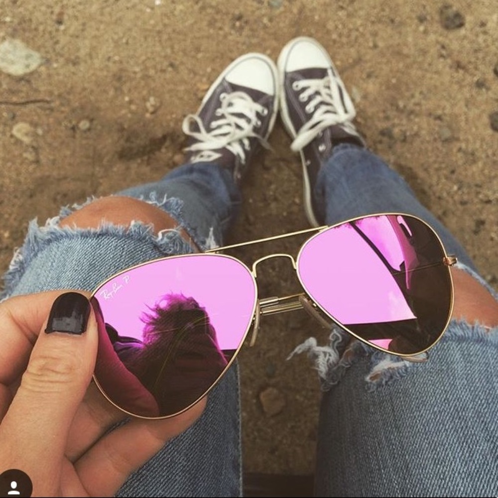Pink raybans