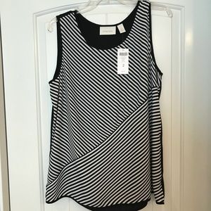 Chico’s black and white tank top