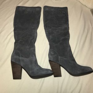 Knee high grey boots