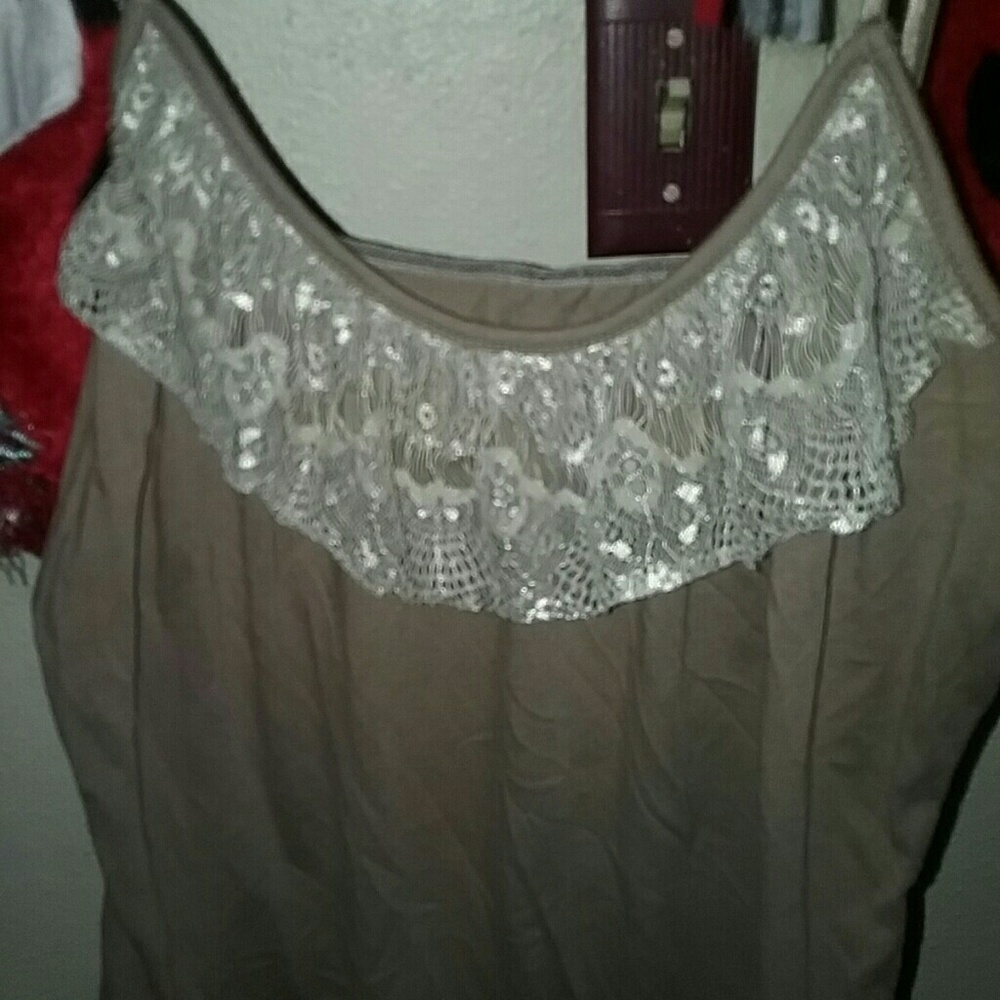Tank brown lace - Picture 2 of 3