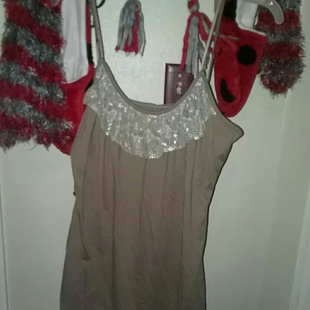 Tank brown lace - Picture 3 of 3