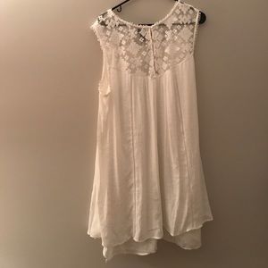 White Lace Dress with Lining