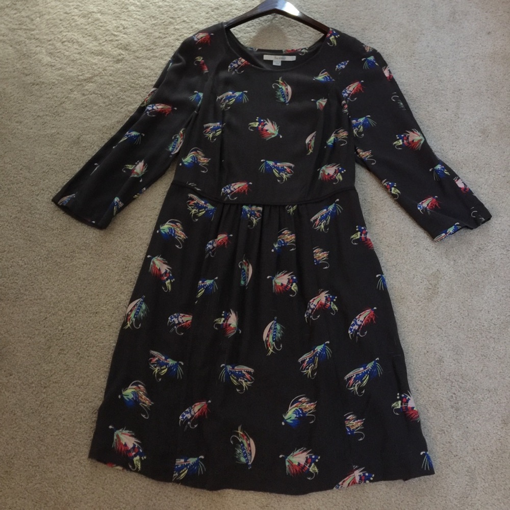 Boden Grey Fish Tackle Dress