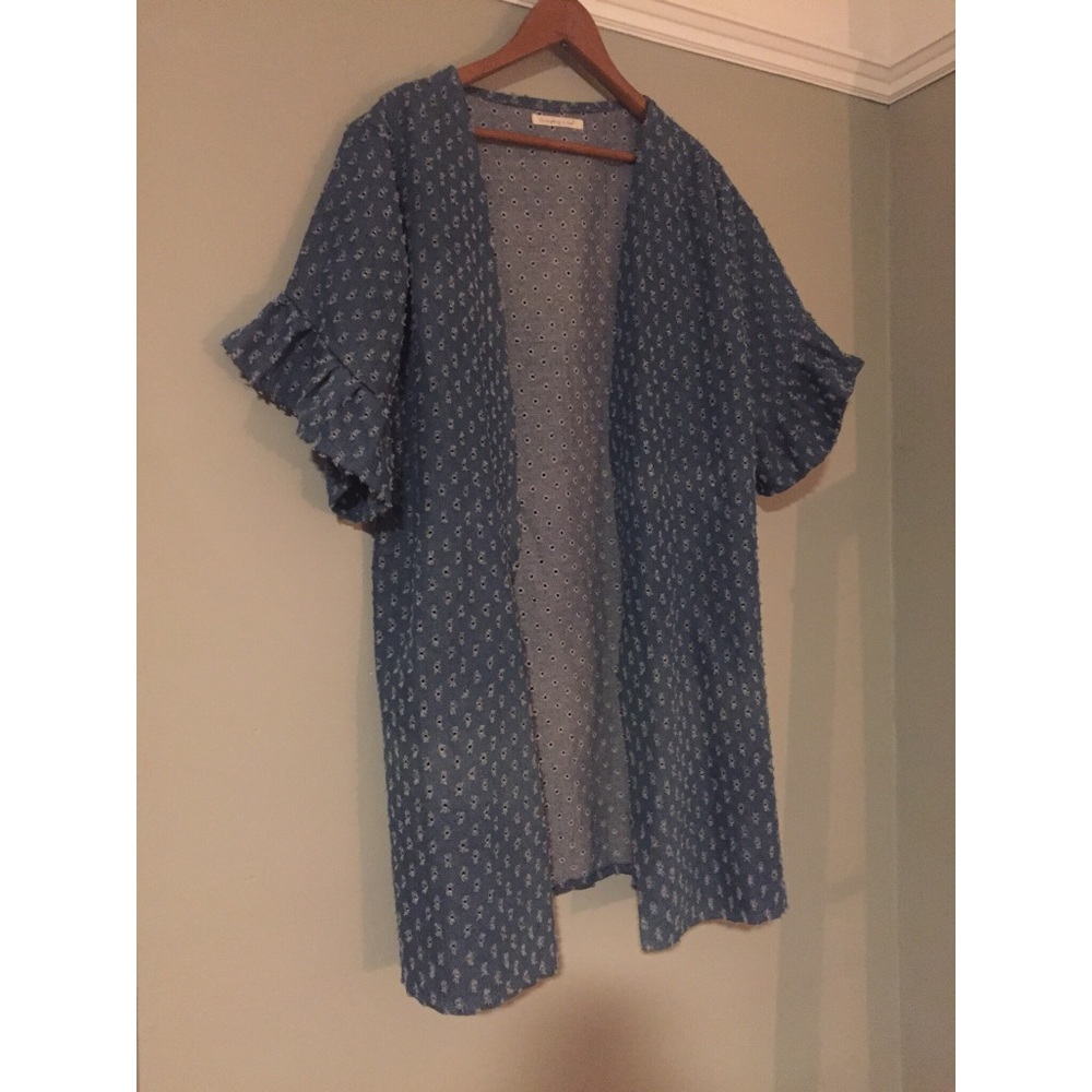 Do Everything In Love Denim Kimono