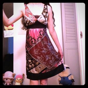 Forever 21 Patchwork Skater Dress, size S