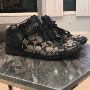 Black Coach sneakers