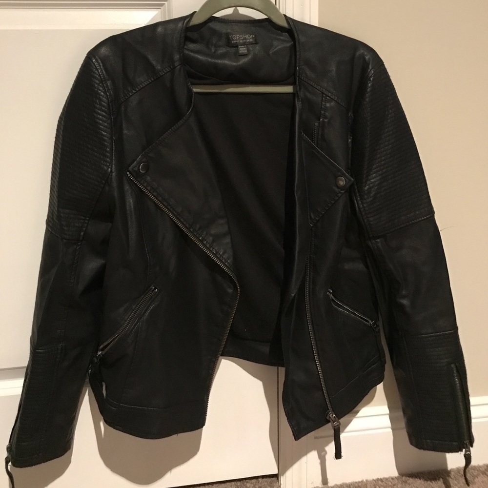 Faux leather jacket