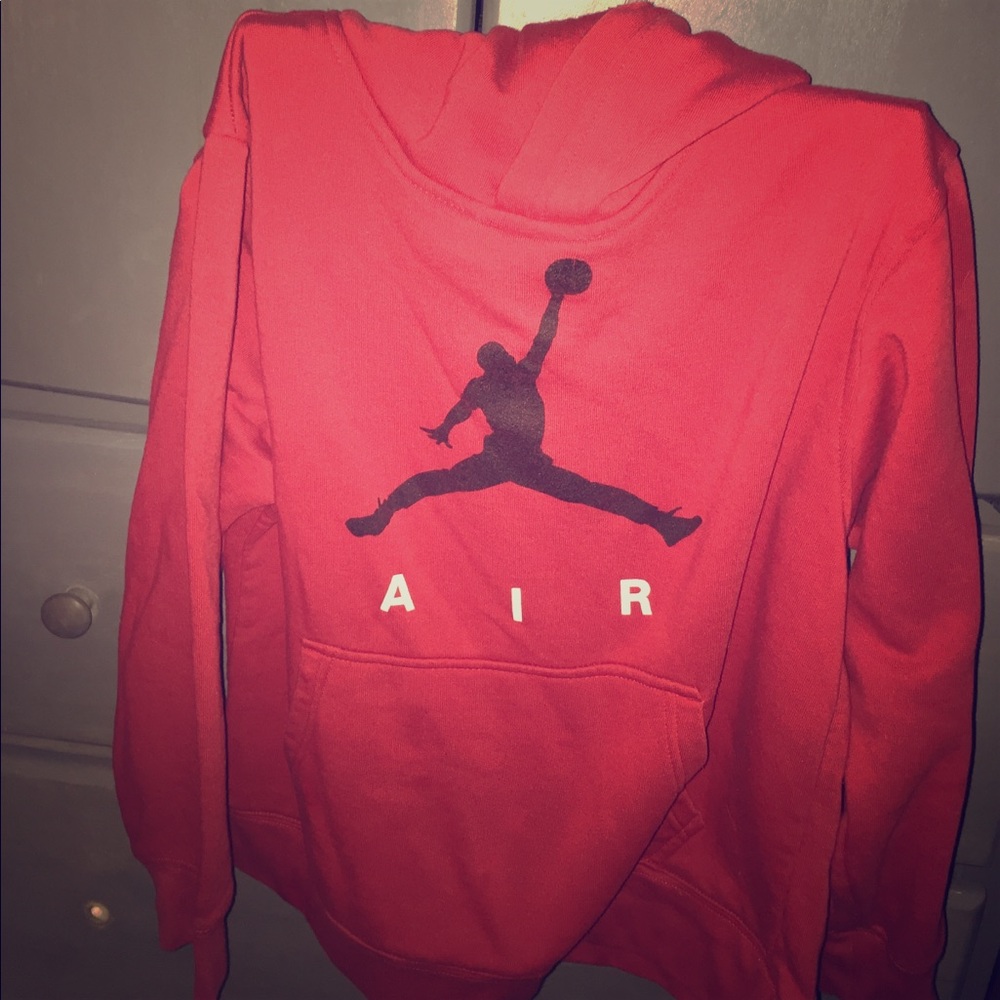 Jordan youth sweater with hood size large12/14