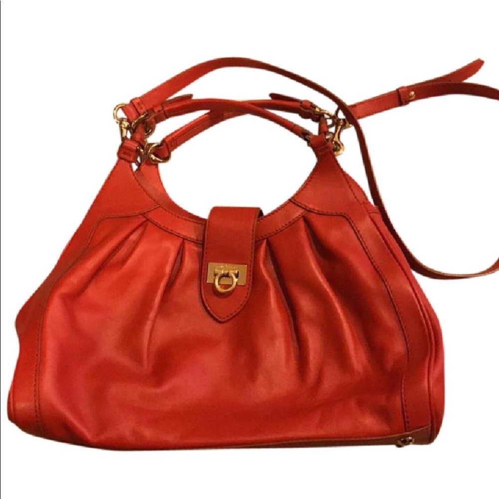 💕SOLD💕Ferragamo red satchel
