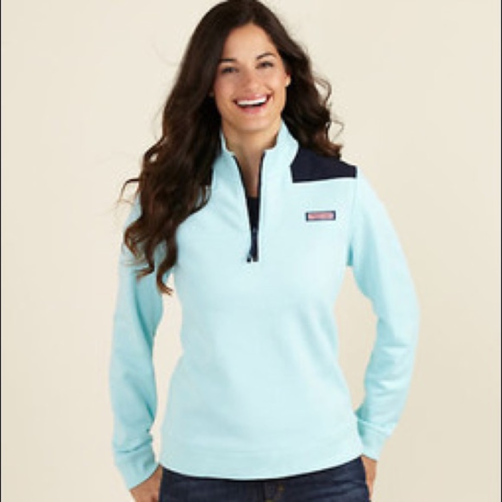 Vineyard Vines Shep Shirt light blue & navy M