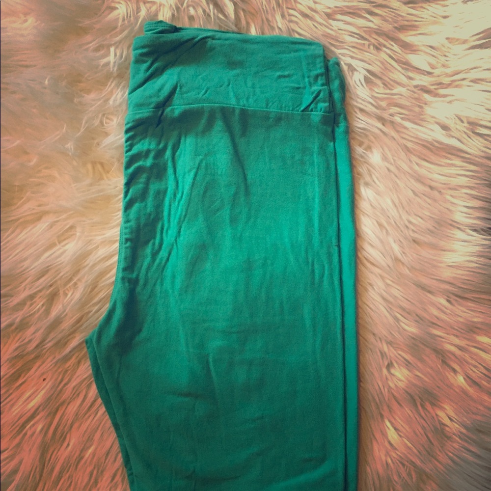 Solid green/teal Lularoe Leggings