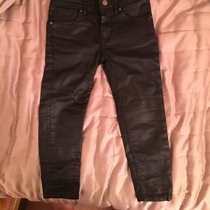 Burberry Children leather like Jeans
