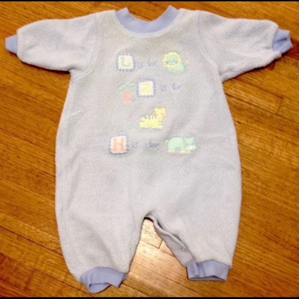 Little Me Baby Blue Onesie 6 Months - Picture 1 of 4