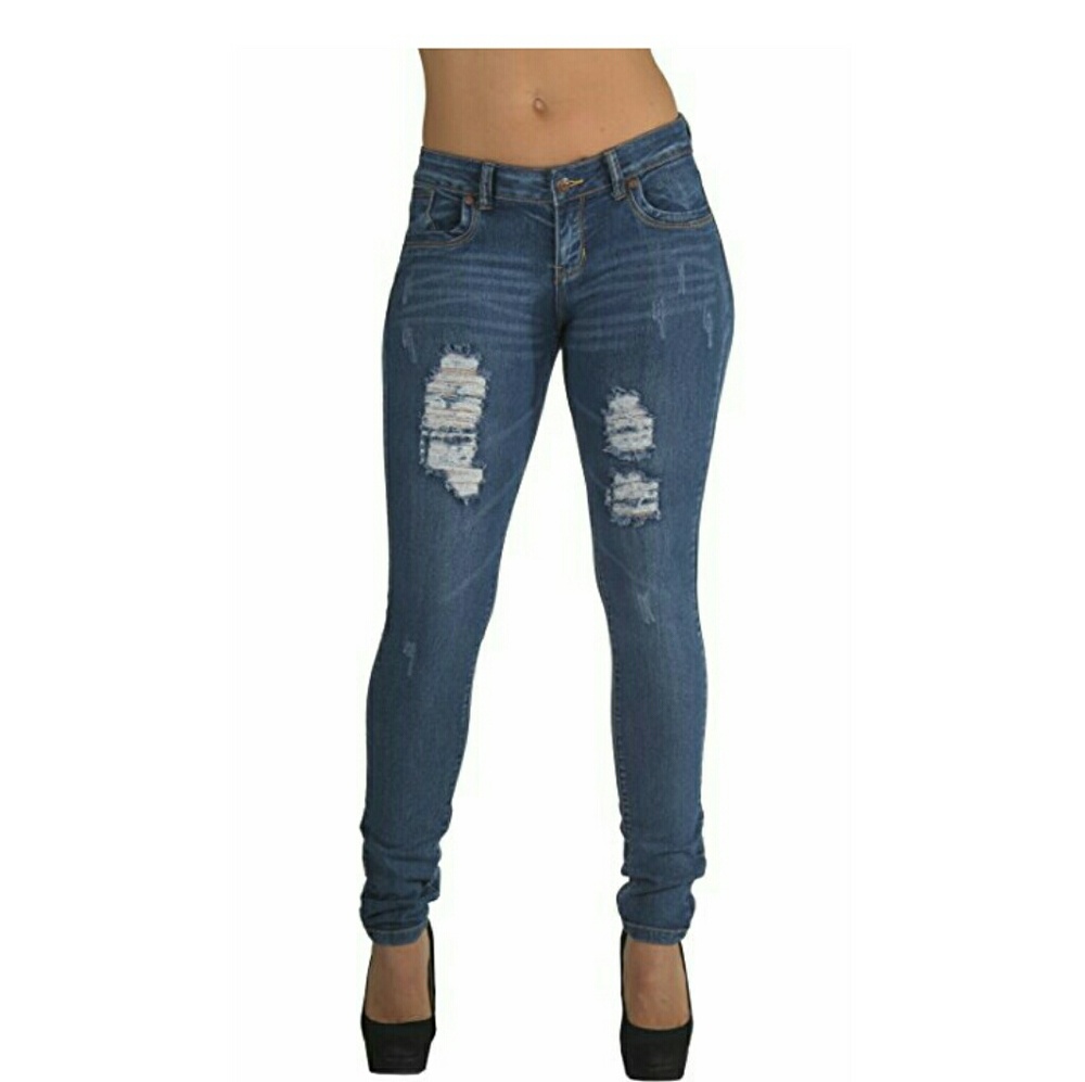 Brand New Fashion2Love Distressed Skinny Jeans
