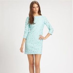 DIane Von Furstenberg 3/4 Sleeve Lace Dress