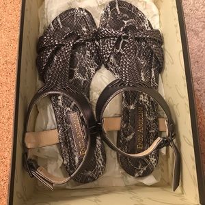 Brand New, silver snake design Sandals