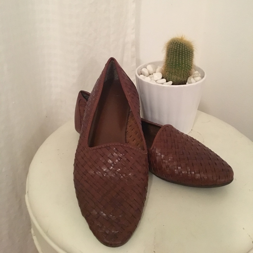 Brazilian Leather Woven Loafers
