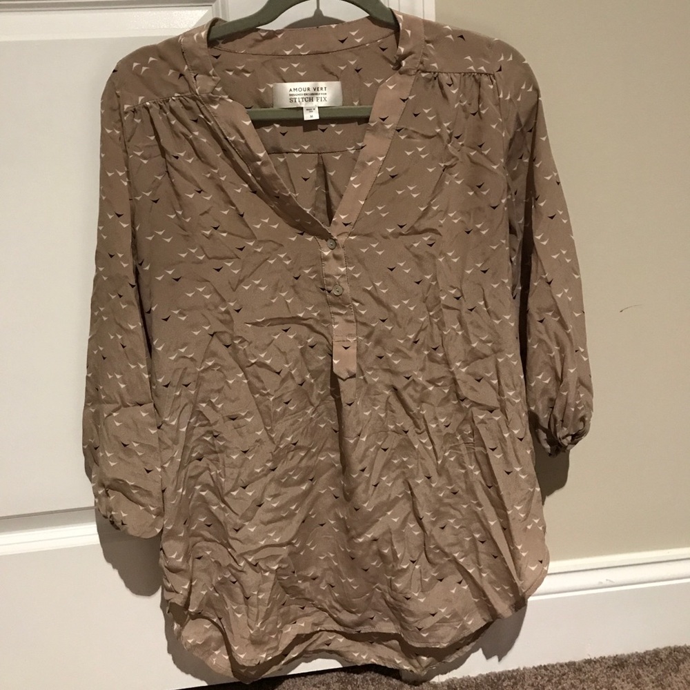 3/4 sleeve blouse