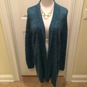 Beautiful Long Blue Cardigan