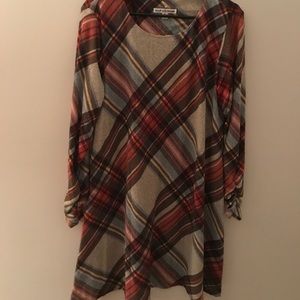 Plaid Sweater Dress