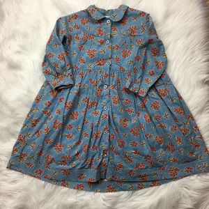 Oilily girls size 98 Floral long sleeve dress 3T