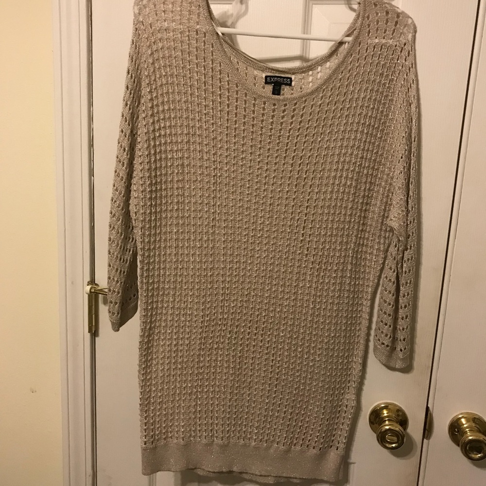 Express crotchet cream top ❤️