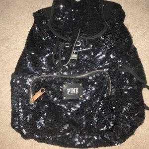Pink Victoria Secret Sequin Backpack
