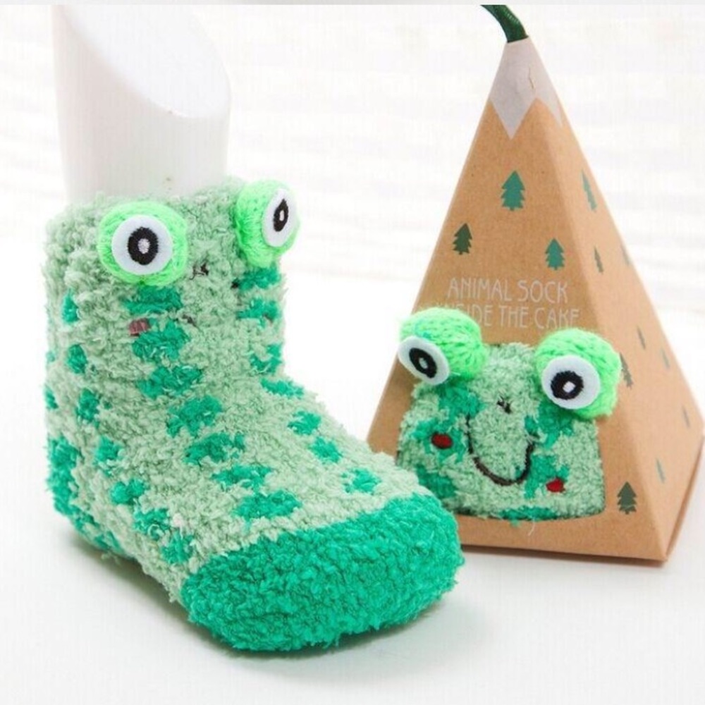 My Lil Pet 🐸" WARM Anti Slip Socks