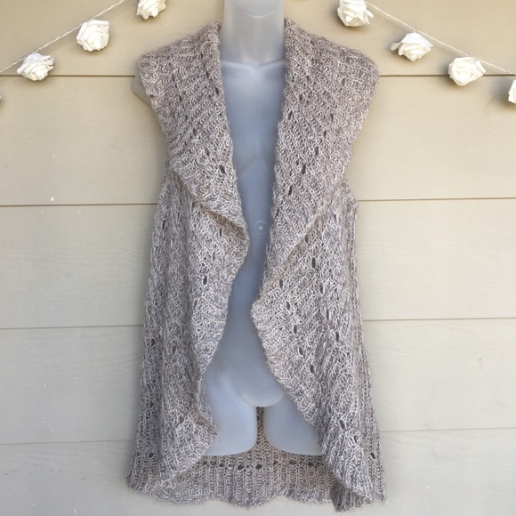 LOFT Sweaters - LOFT •Alpaca Blend Knit Sweater Vest/Open Cardigan