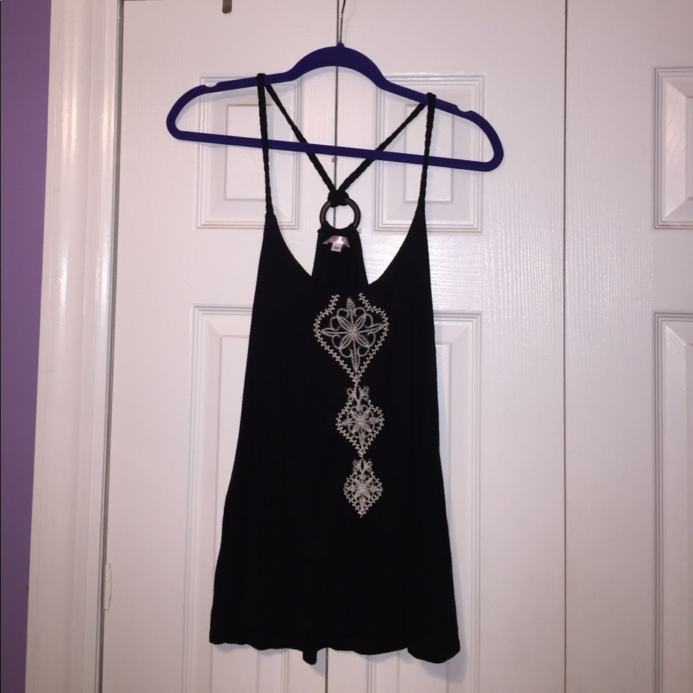 Black tank top