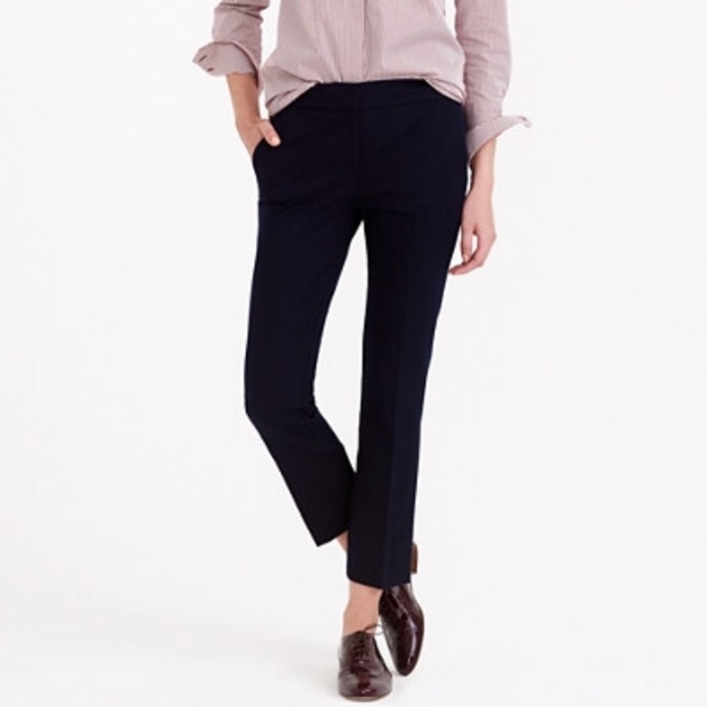 J.Crew Black Cafe Capri Pants Size 16